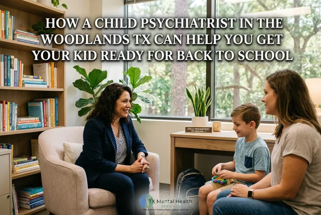How a Child Psychiatrist in The Woodlands TX Can Help You Get Your Kid Ready for Back to School